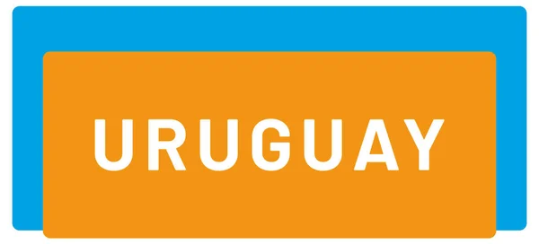 Ετικέτα Web Sticker Ουρουγουάη — Φωτογραφία Αρχείου
