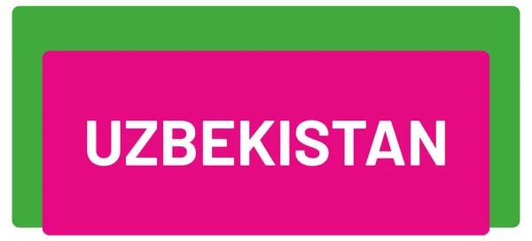 Etiqueta Web Etiqueta Uzbekistán —  Fotos de Stock