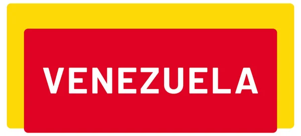 Etiqueta Web Etiqueta Engomada Venezuela — Foto de Stock