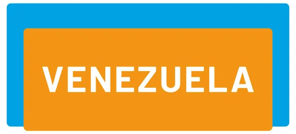 Web Etiketa Samolepka Venezuela — Stock fotografie