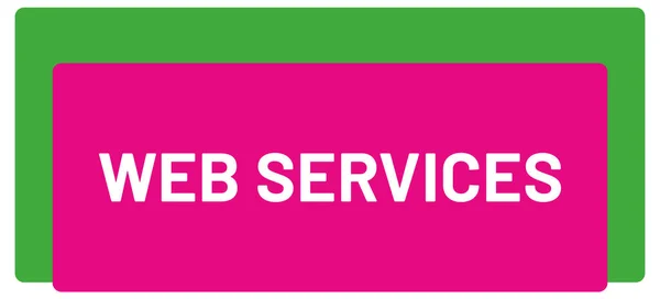Web Services Web Adesivo Botão — Fotografia de Stock