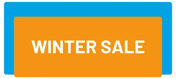 冬季销售网页贴纸按钮 — 图库照片