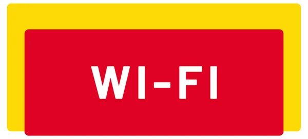 Wifi Web Sticker Button — 图库照片