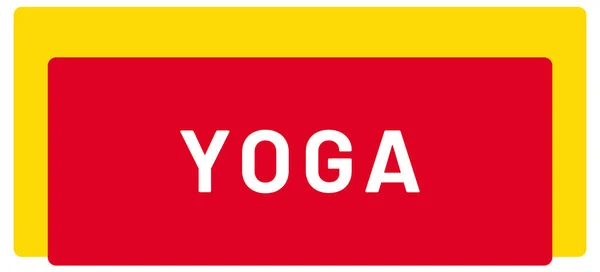 Web Sport Label Yoga — Stockfoto
