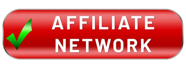 Affiliate Network Webes Matrica Button — Stock Fotó