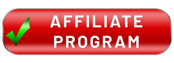 Programma Affiliazione Web Adesivo Pulsante — Foto Stock