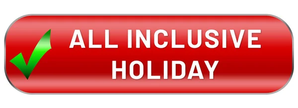 All Inclusive Holiday Web Sticker Button — Stockfoto