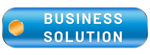 Business Solution Web Przycisk Naklejki — Zdjęcie stockowe