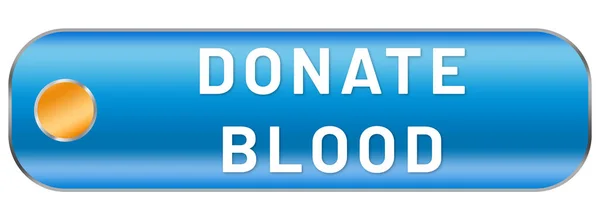 Пожертвувати Кров Інтернет Наклейка Кнопка — стокове фото