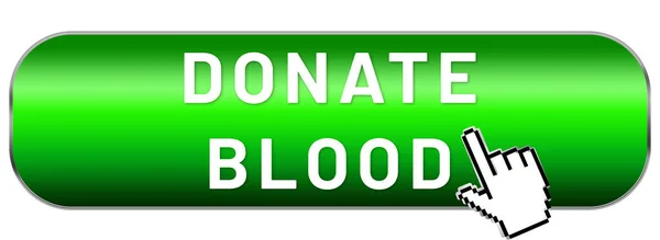 Donar Sangre Web Pegatina Botón — Foto de Stock