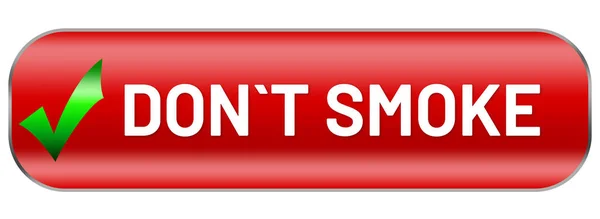 Μην Καπνίζετε Web Sticker Button — Φωτογραφία Αρχείου