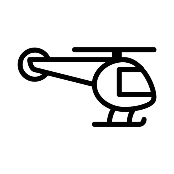 Logo Symbol Helicopter Icon Black Line Style — Stock Vector