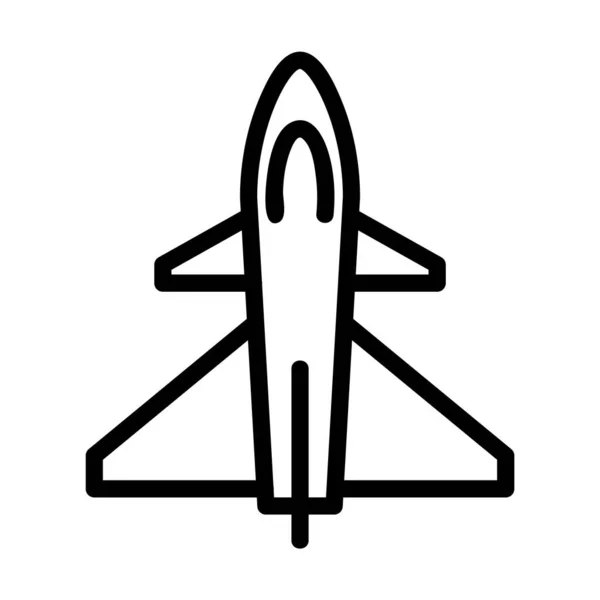 Logo Nebo Symbol Nadzvukové Ikony Černým Stylem Čáry — Stockový vektor