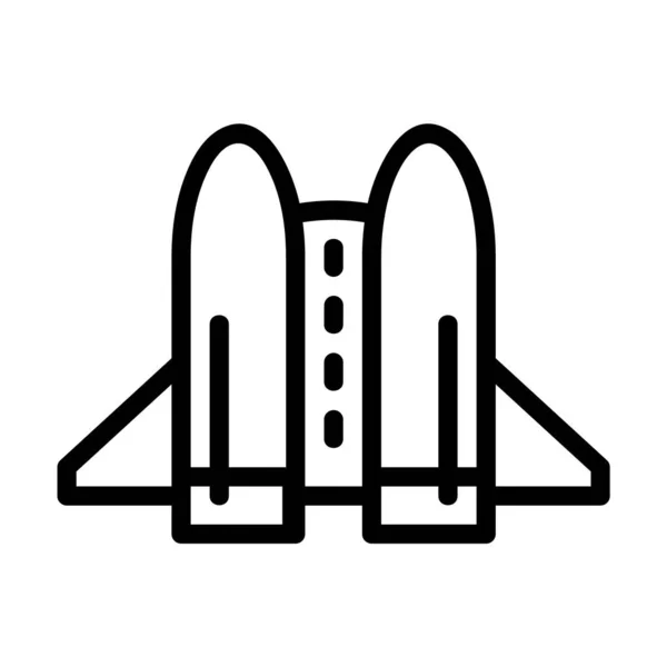Logo Simbolo Dell Icona Del Jetpack Con Stile Linea Nera Grafiche Vettoriali