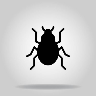 İkili mavi renk biçimli böcek simgesinin logosu veya sembolü