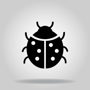 İkili mavi renk biçimli uğurböceği simgesi ya da logosu