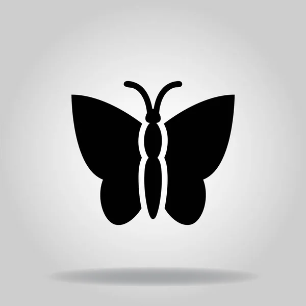 Logotipo Símbolo Del Icono Mariposa Con Dos Tonos Color Azul — Vector de stock