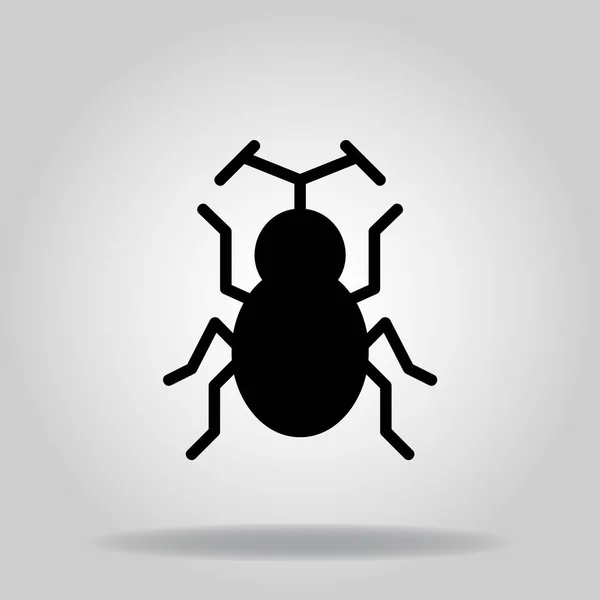 Logo Symbool Van Bug Icoon Met Twotone Blauwe Kleur Stijl — Stockvector