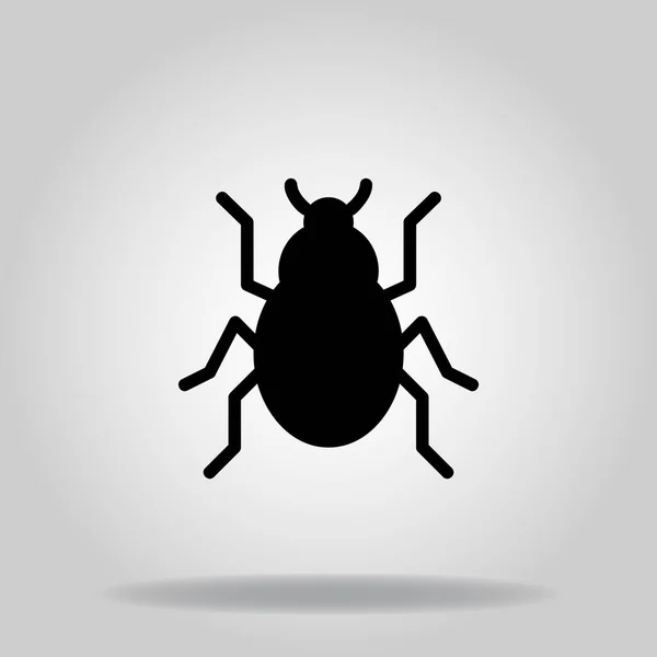 Logo Symbool Van Insect Pictogram Met Twotone Blauwe Kleur Stijl — Stockvector