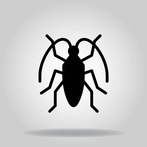 Logo Oder Symbol Des Insektensymbols Mit Zweifarbigem Blauen Farbstil — Stockvektor