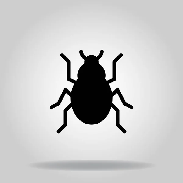 Logo Oder Symbol Des Insektensymbols Mit Zweifarbiger Blauer Farbe Stockillustration