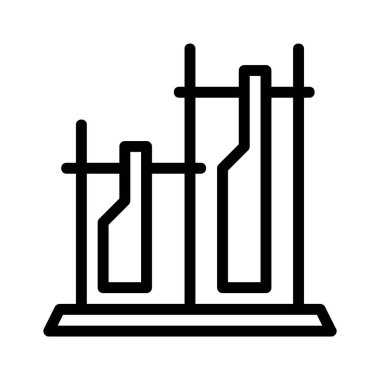 Siyah çizgi biçimli angklung simgesinin logosu veya sembolü