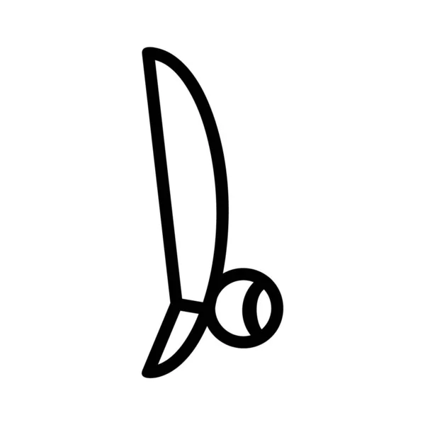 Logo Oder Symbol Des Berimbau Symbols Mit Schwarzem Linienstil — Stockvektor