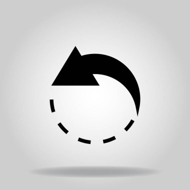 Siyah doldurma biçimi olan sol simgenin logosu veya sembolü