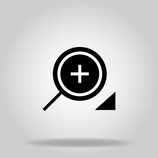 Λογότυπο Σύμβολο Του Zoom Εικονίδιο Μαύρο Στυλ Πλήρωσης — Διανυσματικό Αρχείο