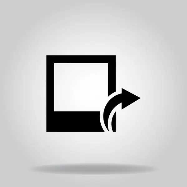 Логотип Або Символ Надсилання Піктограми Чорним Стилем Заповнення — стоковий вектор