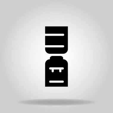 Siyah doldurma biçimli su dağıtıcı simgesi logosu veya sembolü