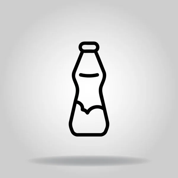 Logo Oder Symbol Des Cola Symbols Mit Schwarzem Linienstil — Stockvektor