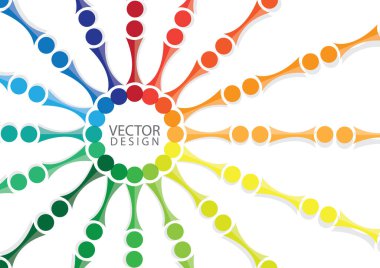 Renkli soyut arkaplan vektör tasarımı