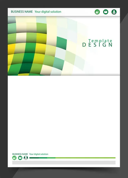 Portada Del Informe Diseño Empresarial — Archivo Imágenes Vectoriales