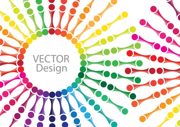 Bunte Abstrakte Hintergrund Vektor Design — Stockvektor