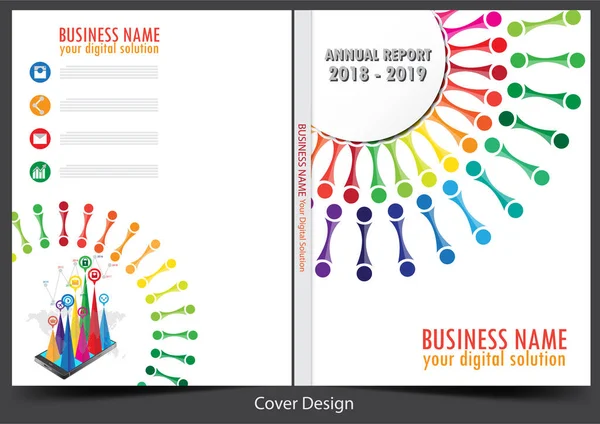 Informe Anual Sobre Diseño Empresarial — Archivo Imágenes Vectoriales