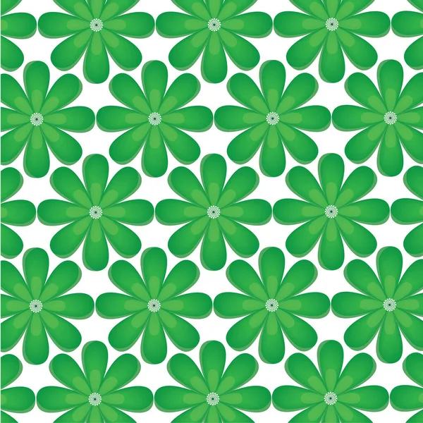 Green Leaves Pattern Background — Stock Vector