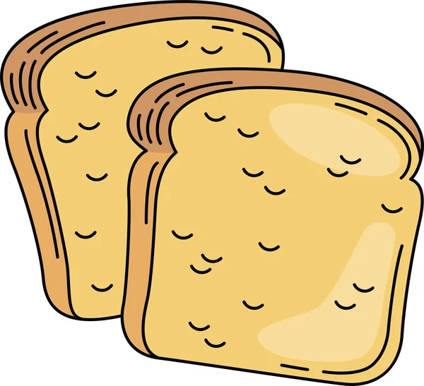 Brot Gesunde Ernährung Ernährung Vegetarisches Essen Gesunder Lebensstil — Stockvektor
