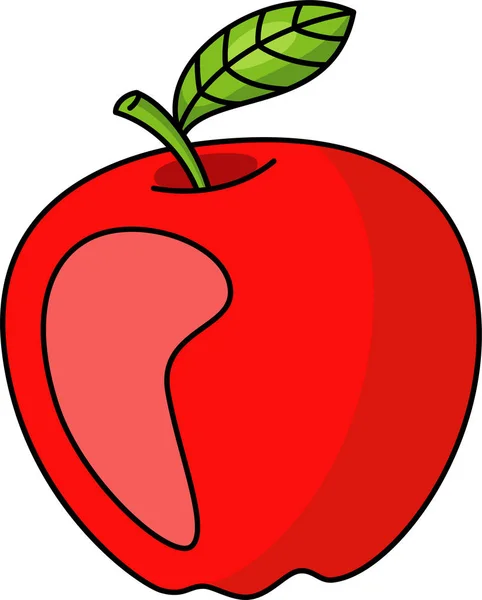 Apfel Früchte Gesunde Ernährung Gesunder Lebensstil Vegetarisches Essen Veganes Essen — Stockvektor