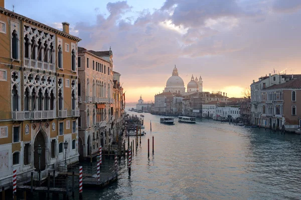 Magnífica Vista Del Gran Canal Basílica Santa Maria Della Salute — Foto de Stock