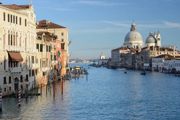 Magnífica Vista Del Gran Canal Basílica Santa Maria Della Salute — Foto de Stock