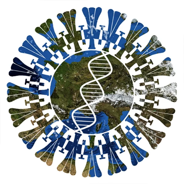 Coronavirus Über Europa lizenzfreie Stockfotos