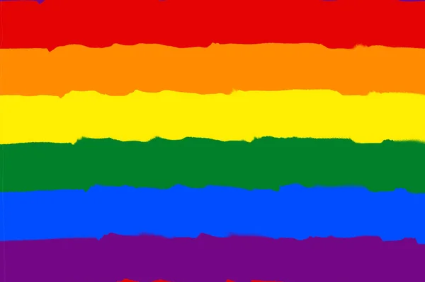 Bandeira Lgbt Orgulho Gay Movimento Social Bandeira Arco Íris Símbolo — Fotografia de Stock