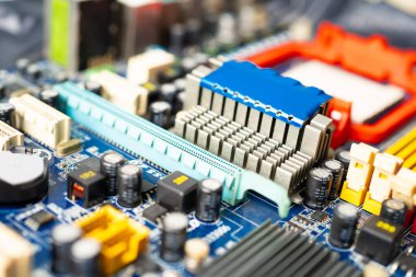 mikro devre ana bilgisayar elektronik teknolojisi: donanım, cep telefonu, güncelleme, temizlik konsepti.
