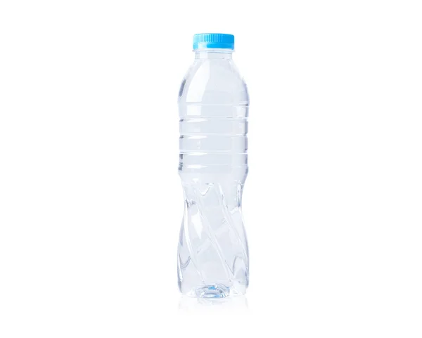 Пластиковая Бутылка Воды Изолированы Белом Фоне Вырезкой Пути — стоковое фото