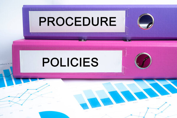 Import and Export. Binder data finance report business with graph analysis in office.