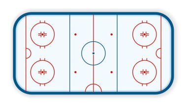 Icehockey pisti, alan, mahkeme, eps10 vektör detaylı gösterimi.