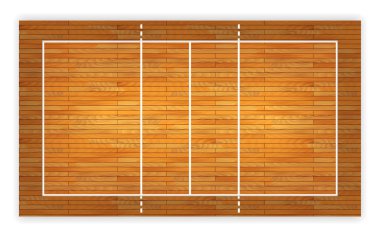Parke voleybol sahası hava bir görünümünü görülmektedir. Vektör Eps 10.