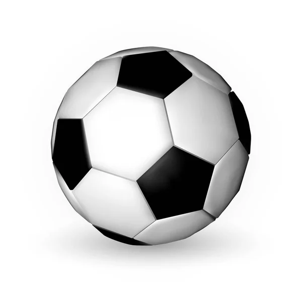 Fotboll Boll Fotboll Wfite Bakgrund Vektorillustration — Stock vektor