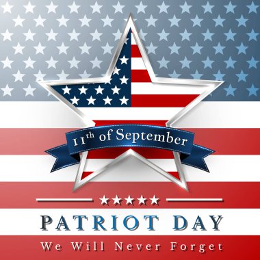 Vatansever gün ABD ulusal bayrak yıldız ile Amerikan bayrağı renkler.